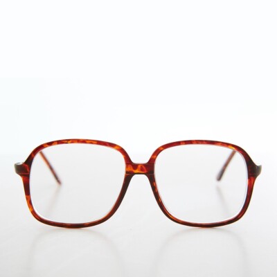 Braune Quadratisch Retro Lesebrille 1.50 Dioptrie - Carter