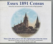 CD-ROM ESSEX 1891 CENSUS INDEXED BY AREA & BY STREET  7 CD PACK 