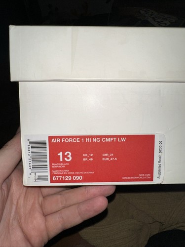 Nike MEN'S Air Force 1 Hi NG CMFT LOW PIGALLE SIZE 13 BRAND NEW - Picture 9 of 10