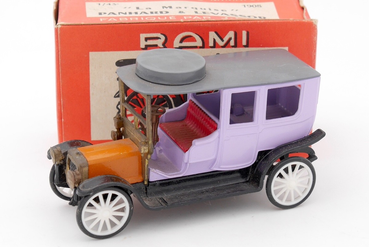 Miniature Voiture Rami Panhard Et Levassor La Marquise 1908 - Échelle 1:43 - Variante 3 - Boîte Plexiglas - Occasion