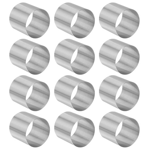 12 Pcs Cake Rings Baking Stainless Steel English Muffin Rings