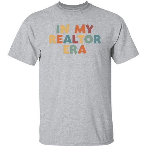 in my realtor era T-Shirt gift Homegirl Real estate agent tee dark heather white - Picture 7 of 10