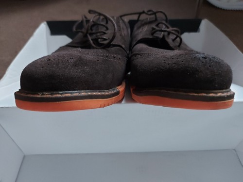 Men's Suede Brogues (x2) Chocolate Brown (size 46) and Grey (size 45) - Picture 9 of 11