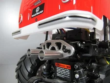 Aluminum Muffler Battery Stopper Plate Tamiya 1/10 R/C WR02 VW Bus Wild Willy