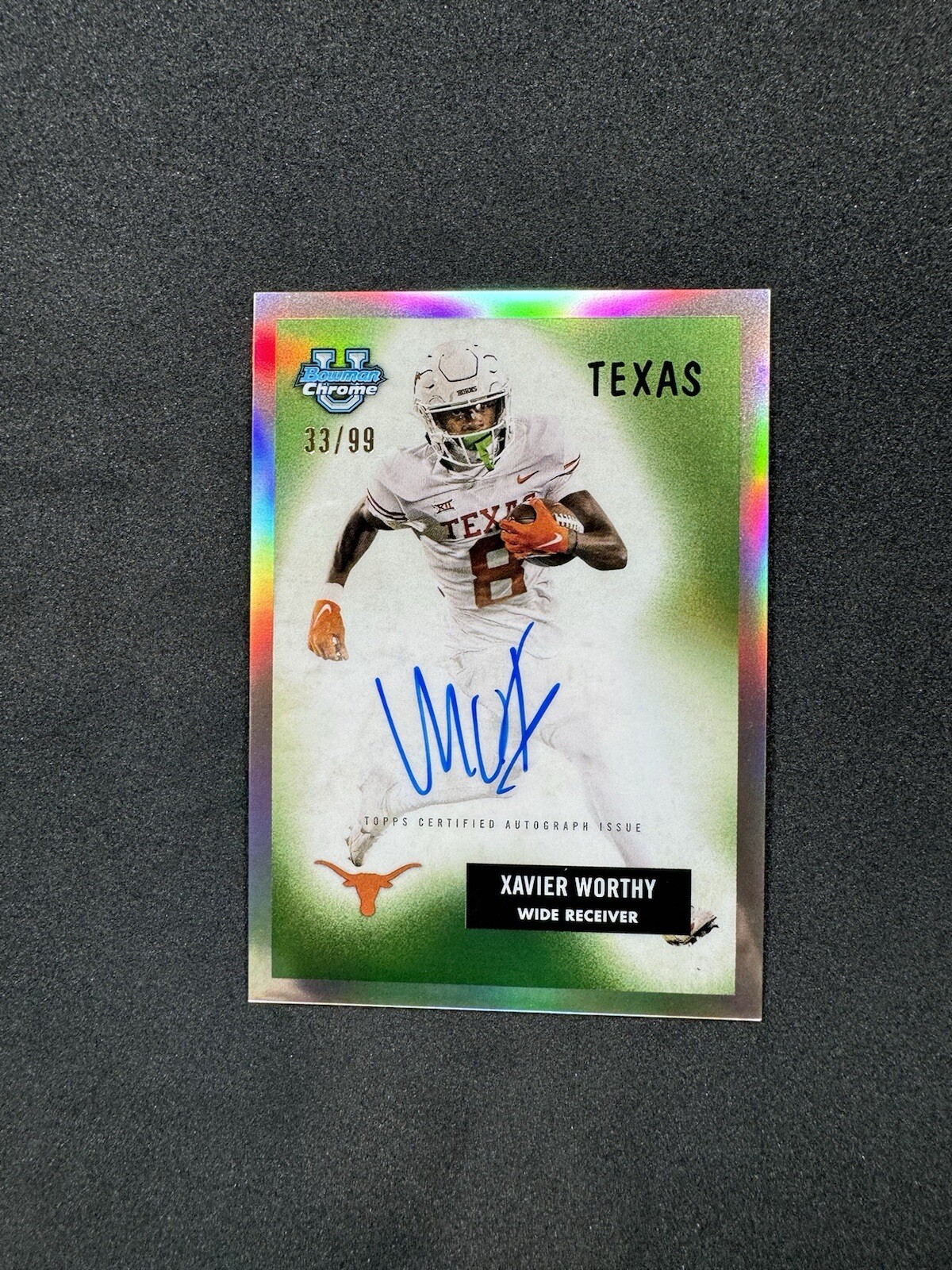 2023 Bowman U Chrome XAVIER WORTHY Auto /99. 1955 Variation Rare on Card Auto