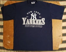 New York Yankees CSA VF Knitwear Inc MLBP 2000 XL Extra Large T-Shirt Blue