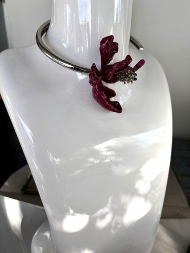 Marc Jacobs FUTURE FLORAL SILVER-PLATED CHOKER - Picture 6 of 10