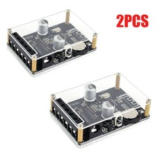 2 x Placa Amplificador Digital de Potencia Bluetooth Estéreo Receptor de Audio Control Remoto 24V 40W