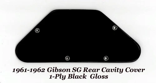 1961-1962 SG Special Rear Cover 1-Ply Gloss Black made for Gibson Guitar Project