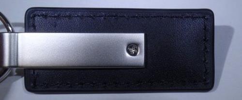 Stylish Genuine NASHVILLE Black Leather Key Chain with Box - Bild 2 von 2