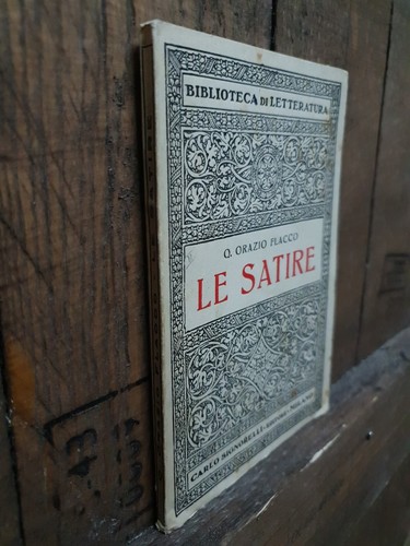 LE SATIRE-Q. ORAZIO FLACCO-ED. SIGNORELLI 1941-LETTERATURA-LATINO-CLASSICO-ARTE! - Foto 2 di 10