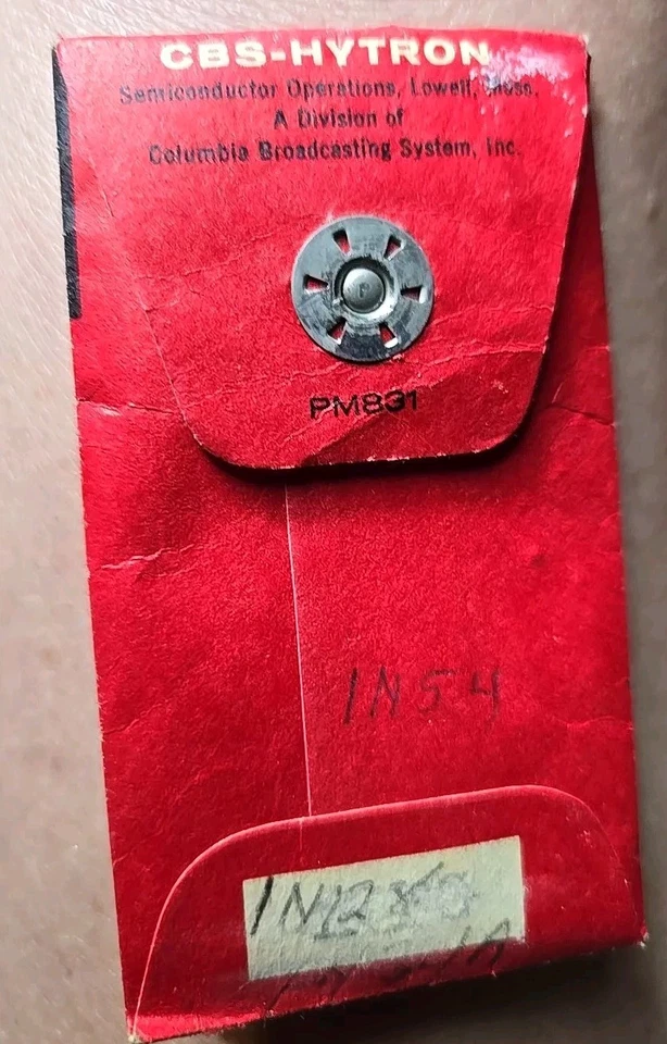 CBS Semiconductor Hytron 1N54 G PM831  - Image 2 of 3
