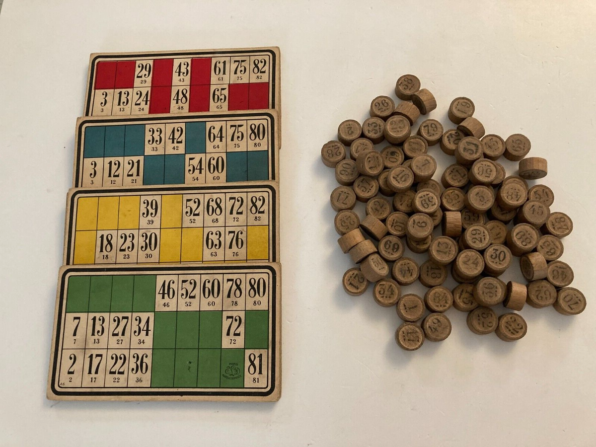 Jeu de Loto ancien - jouets rétro jeux de société figurines et objets
