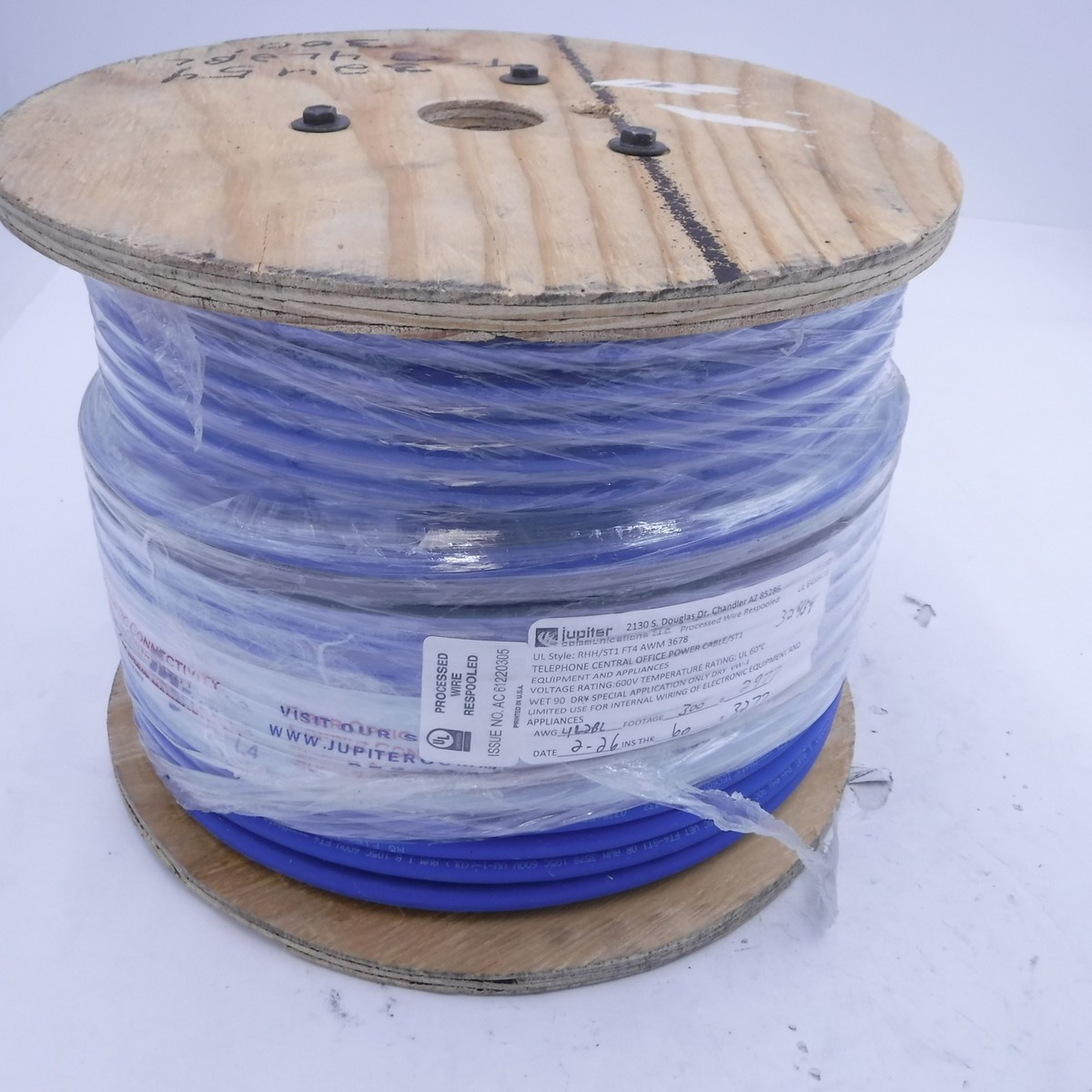 300' of Jupiter/ IEWC 4AWG RG Flex Central Office Power Cable L2 