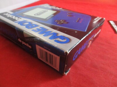Nintendo Game Boy Pocket Blue Handheld System Console COMPLETE w