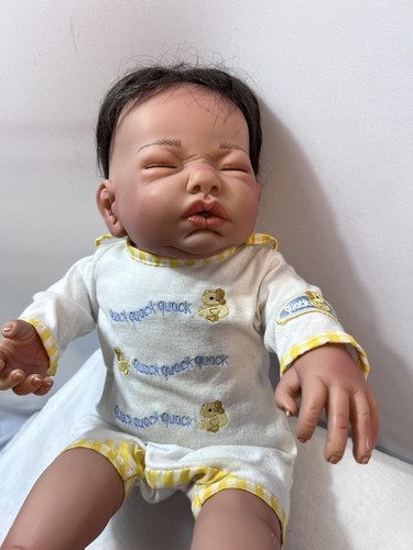 Kymberli Durden Realistic 18" Sleeping Baby Boy Doll Stuffed Vinyl Body 2D - Picture 2 of 8