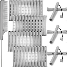 48 Pieces Hair Perm Rods Cold Wave Rods Plastic Perming Rods Curlers Hair Rol...