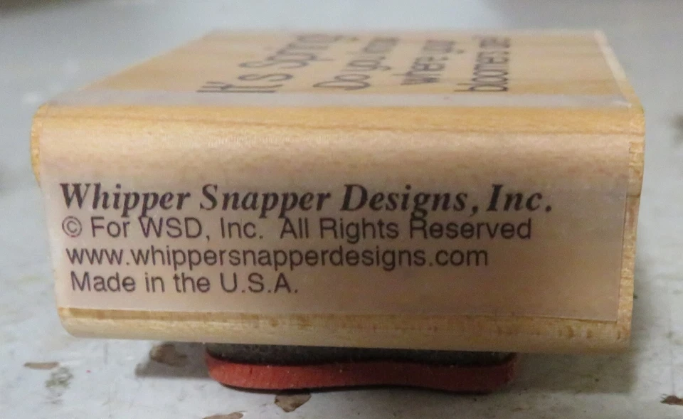 Es primavera, ¿sabes dónde están tus flores? Sello de goma Whippersnapper Foto 4 de 4