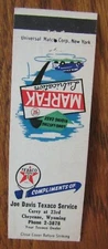 TEXACO GAS STATION MATCHBOOK: JOE DAVIS (CHEYENNE, WYOMING) (c1950s) -F24