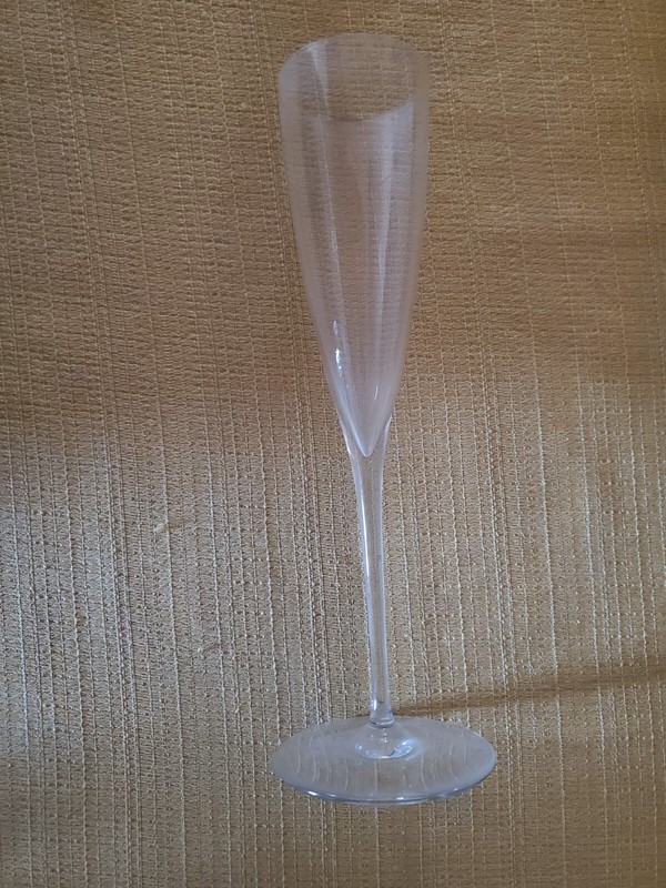 Baccarat France Crystal  Champagne Toasting Flute Glass 9-1/2" Mint Condition