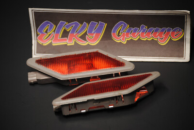 E36 E31 RED C-Pillar Interior Rear Seat Reading Map Courtesy Light Set Pair