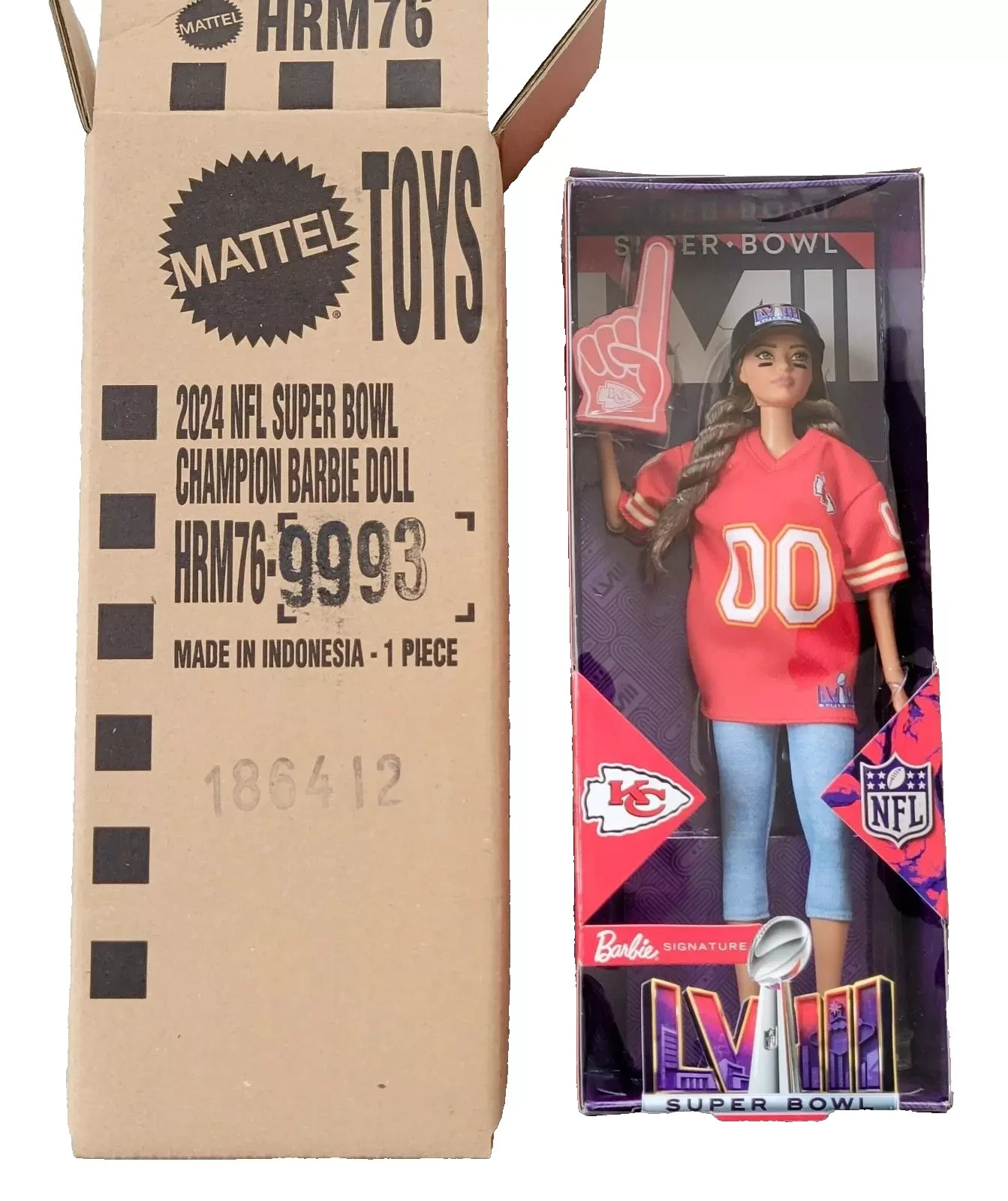 New NFL Super Bowl LVIII Champions Barbie Doll Kansas City Chiefs | eBay
