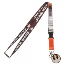 Star Wars Rebel Pilot Lanyard with ID Holder  Charm New