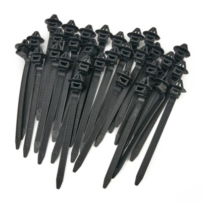10x Auto LKW Kabelbinder Push Mount Kabelbinder Halter Klammer Befestigung Clips