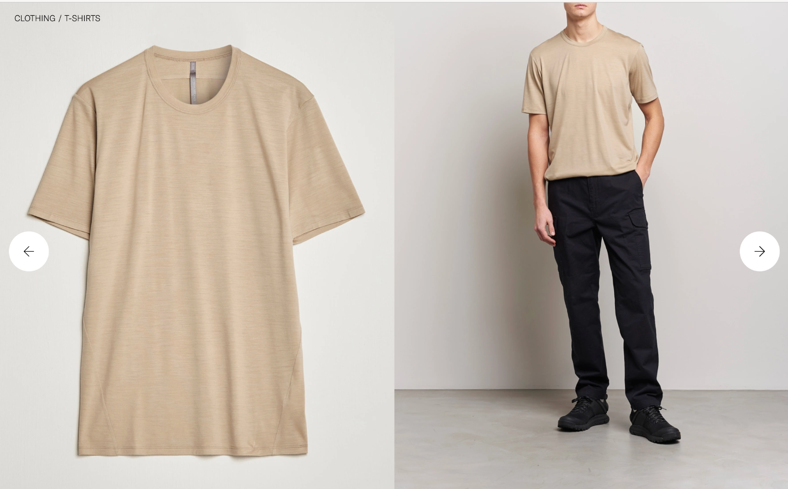 $150 Nuova Arcteryx Arc'teryx Veilance Frame Camicia Uomo Manica Corta SS Vestiti XL