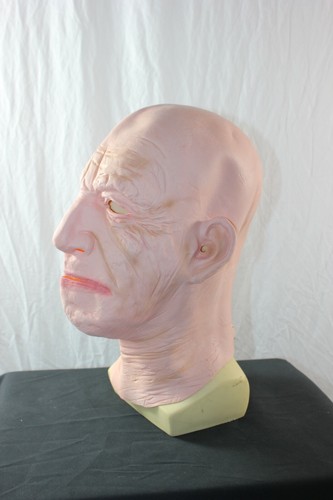 LATEX OLD MAN MASK FANCY DRESS HALLOWEEN RUBBER HEAD SCARY PRANK ZIPPER UK - Picture 7 of 11