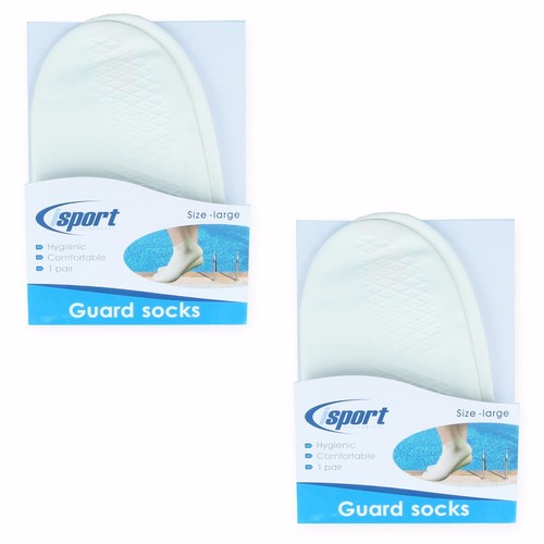2x PAIRS LARGE LATEX SOCKS Waterproof Pool Verruca Wart Infection