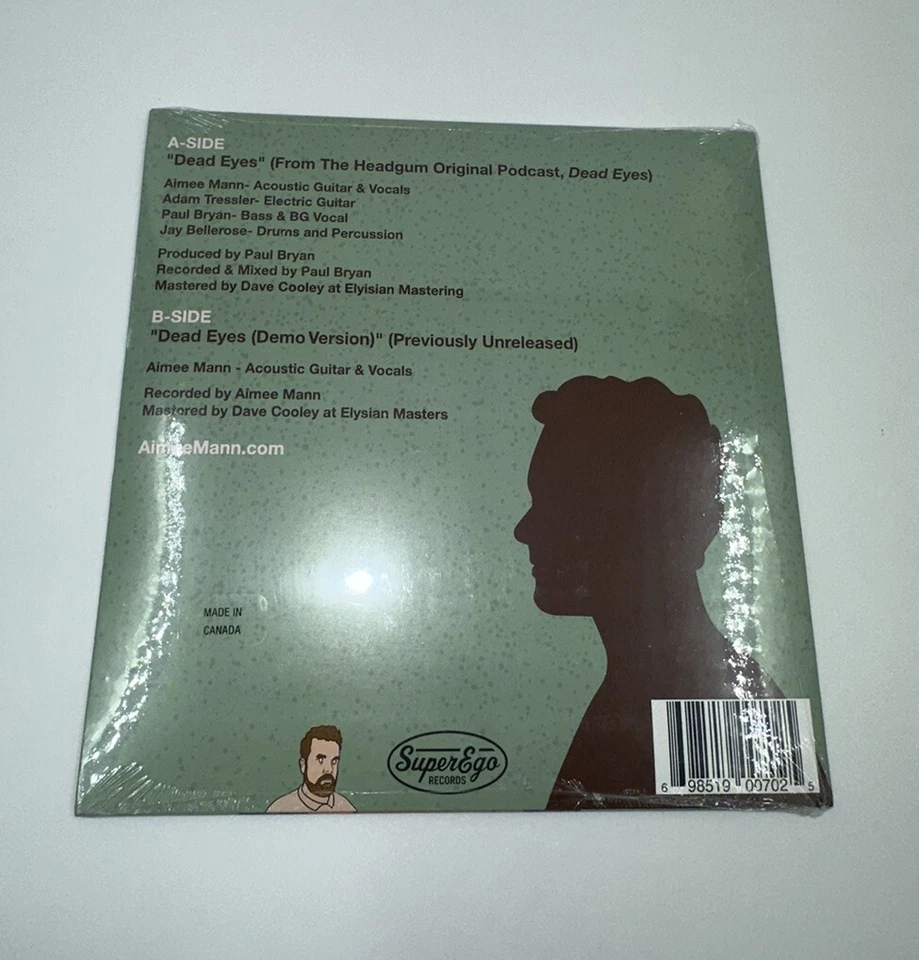 AIMEE MANN DEAD EYES  RSD BF 2023 LTD EDITION 7" 45rpm 1,000 WORLDWIDE IN HAND - Image 2 of 2