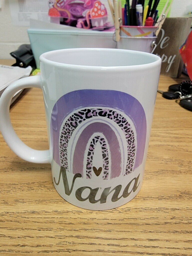 Personalized Boho Rainbow Coffee Mug