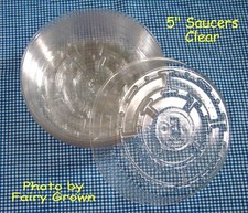 5" (5 Inch) Plastic House Plant Pot Saucers (10), 4" at Bottom, MADE IN THE USA