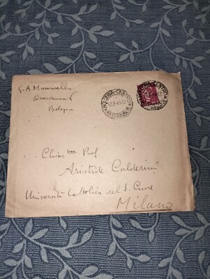 Lieutenancy. Letter 10-8-45. Due Lire. From Bologna To Milan.