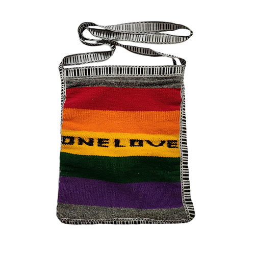 Colorful Crossbody Purse Small Bag Artesanal Ecuador Wool