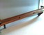 wood oak wall shelf 24" display rack w/plate groove wall hanging