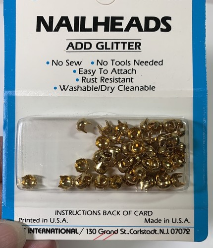 2 Stück EZ N80-30 NAGELKÖPFE Hinzufügen Glitzer Nicht Vintage 50 Pro Packung 1 - 1/4", 1 - 3/16" - Bild 3 von 5