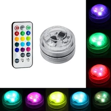COLORFUL LED LIGHTS CAR INTERIOR ACCESSORIES ATMOSPHERE LAMP W/ REMOTE CONTROL
