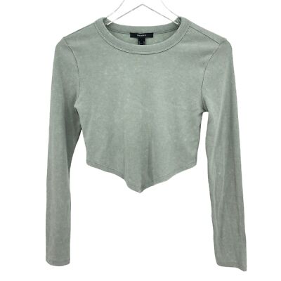 forever 21 green top