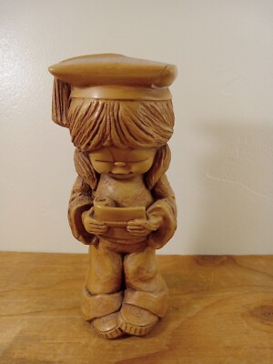 Vintage 1980s Bill Mack Fannykins Smarty Pants Girl Graduate Figurine 8 Inches