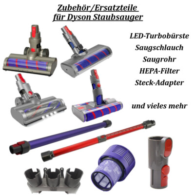Zubehör für Dyson V7 V8 V10 V11 V15 Turbo Bürste Düse Wischaufsatz Halter Filter