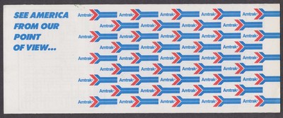 Come See America From Our Point of View Amtrak Railroad tcket wrapper 1982