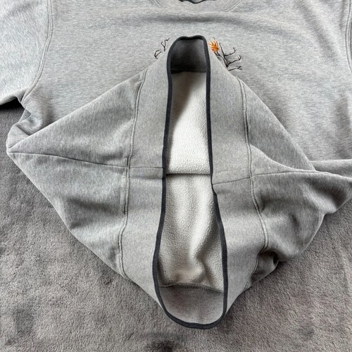 VTG Wild Buck Antler Dance M&C Sport Sweatshirt XL Gray Cotton Embroidered - Picture 4 of 10