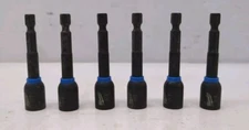 LOT OF 6 MILWAUKEE SHOCKWAVE Impact Nut Driver Set 3/8 Inch Magnetic  49-66-4535