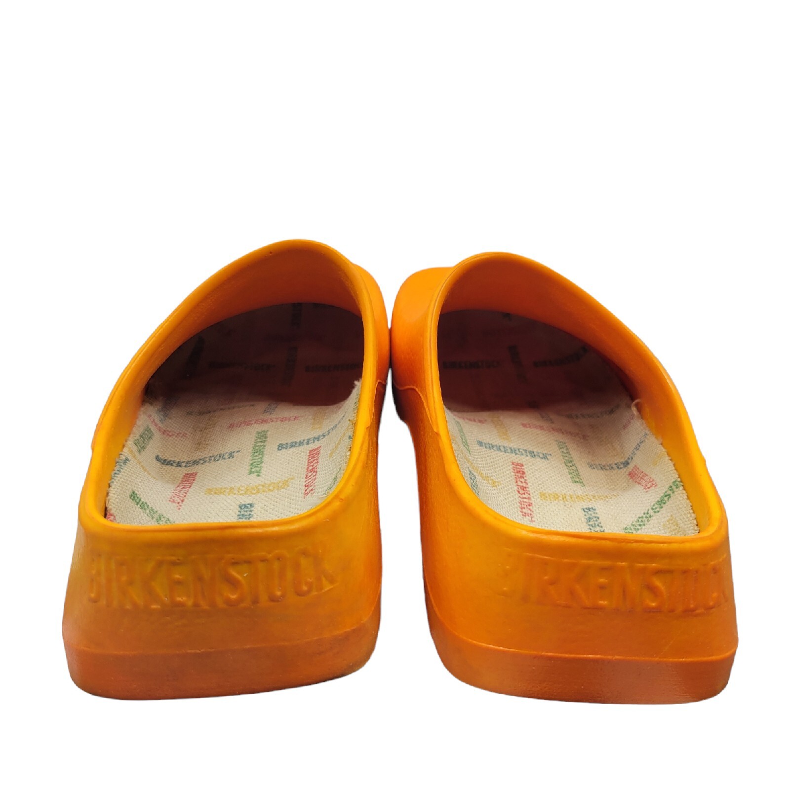 Birkenstock Super Birki Orange Garden Clogs Sz 4 Gem