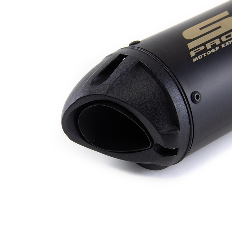 Slip-on 51mm 2" Universal Motorcycle Exhaust Muffler Pipe Tail Tips Black