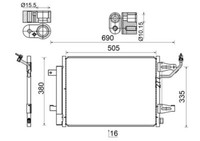 Mahle AC 509 000S Kondensator, Klimaanlage FüR Mitsubishi Smart