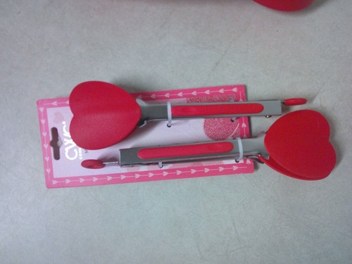 Red Heart Shaped Measuring Cups Spoons Tongs Spatulas Mother's Day Valentines - Picture 5 of 6