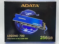 ADATA 256GB SSD, M.2 2280, PCIe Gen3 x4, NVMe, LEGEND 700, ALEG-700-256GCS